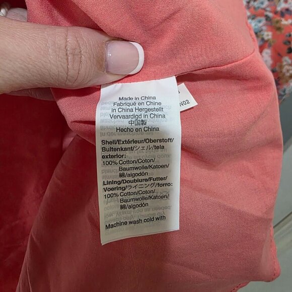 J.Crew Liberty Fabric Pink Floral Mermaid Hem Dress Size 6 NWT 100% Cotton - Picture 8 of 9